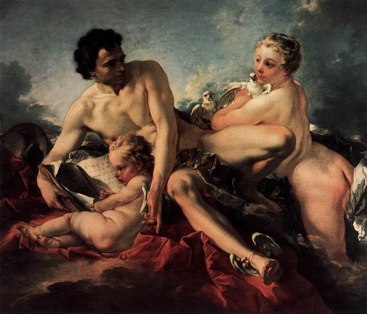 The Education of Cupid av François Boucher