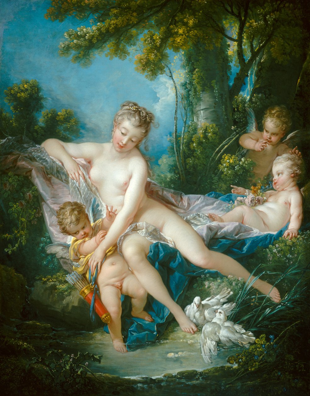 Venus tröstande kärlek av François Boucher