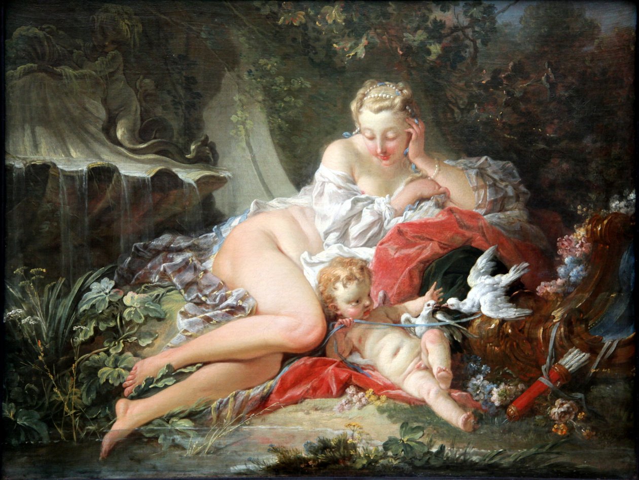 Venus and Amor av François Boucher