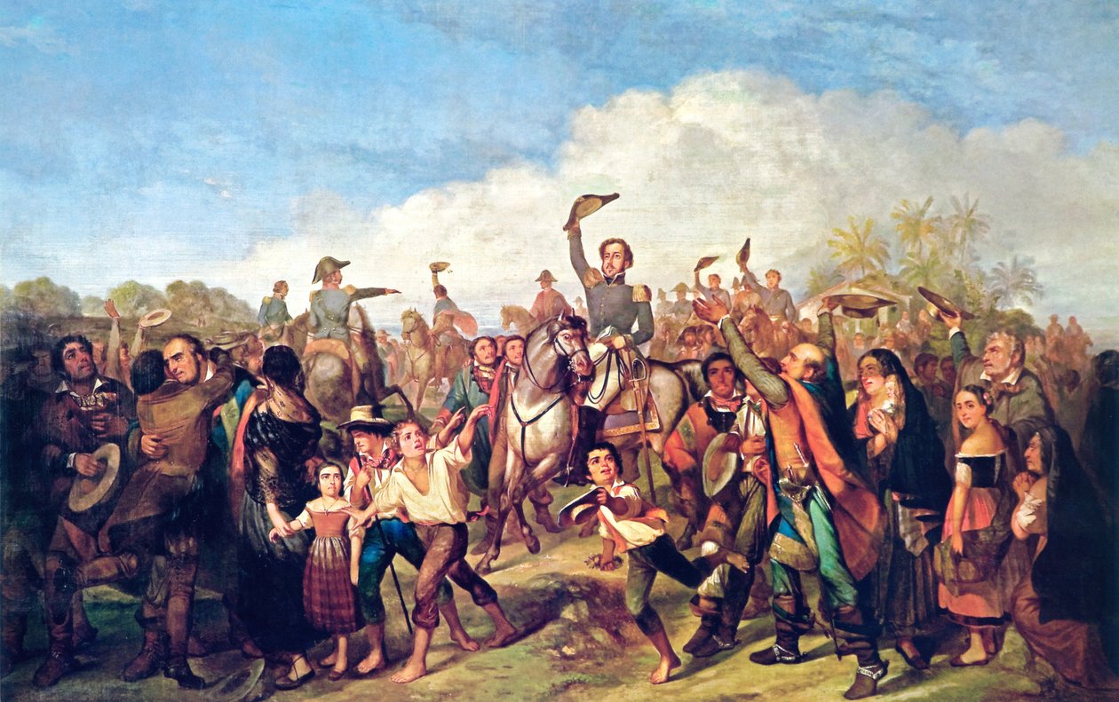 A Proclamação da Independência av Francois Rene Moreau