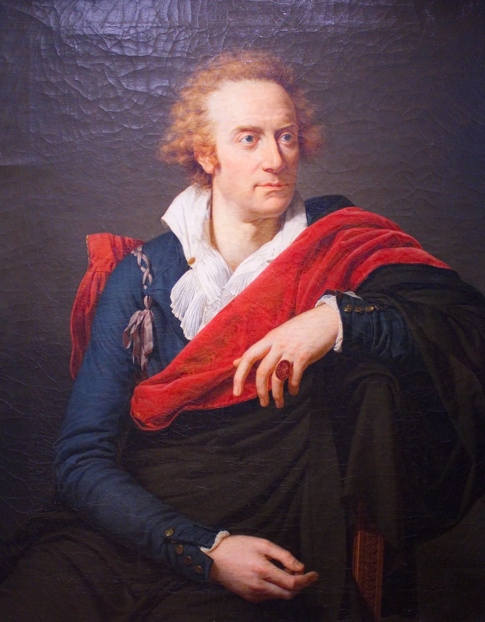 Porträtt av Vittorio Alfieri av Francois Xavier Fabre