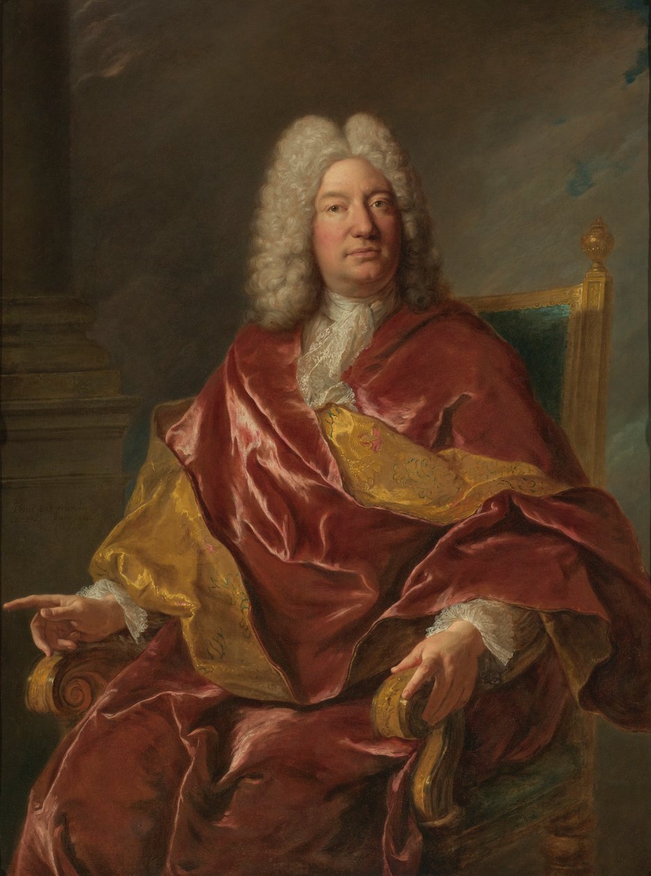 Porträtt av en man av Jean François de Troy
