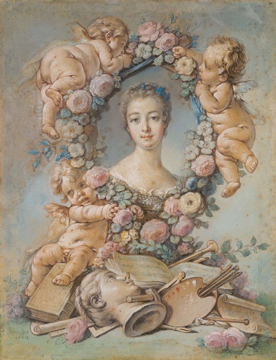Madame de Pompadour av François Boucher