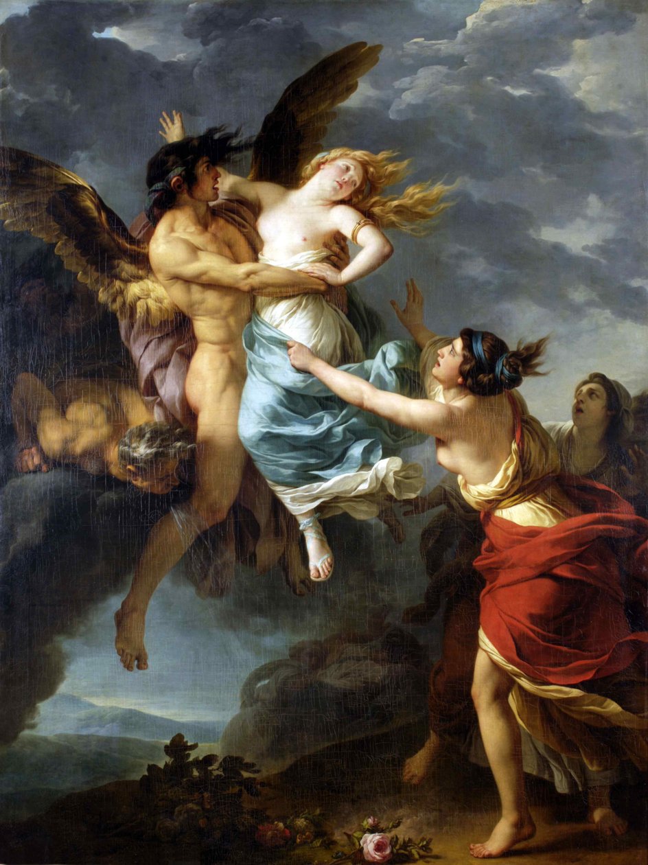 Våldtekten av Orithyia, 1782. av François André Vincent