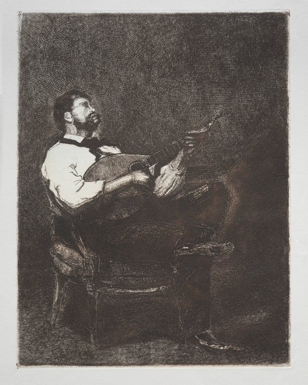 Gitarrspelare av François Bonvin