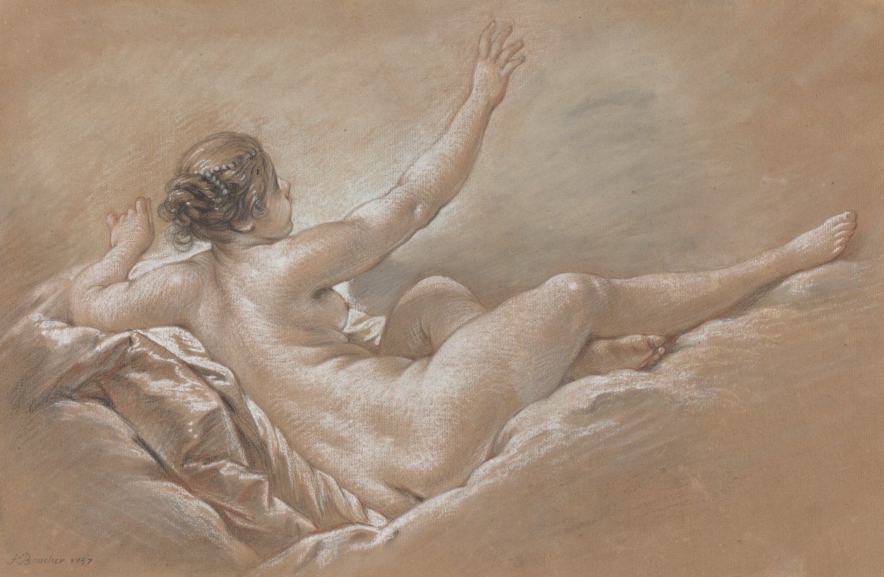 Danae tar emot den gyllene duschen av François Boucher
