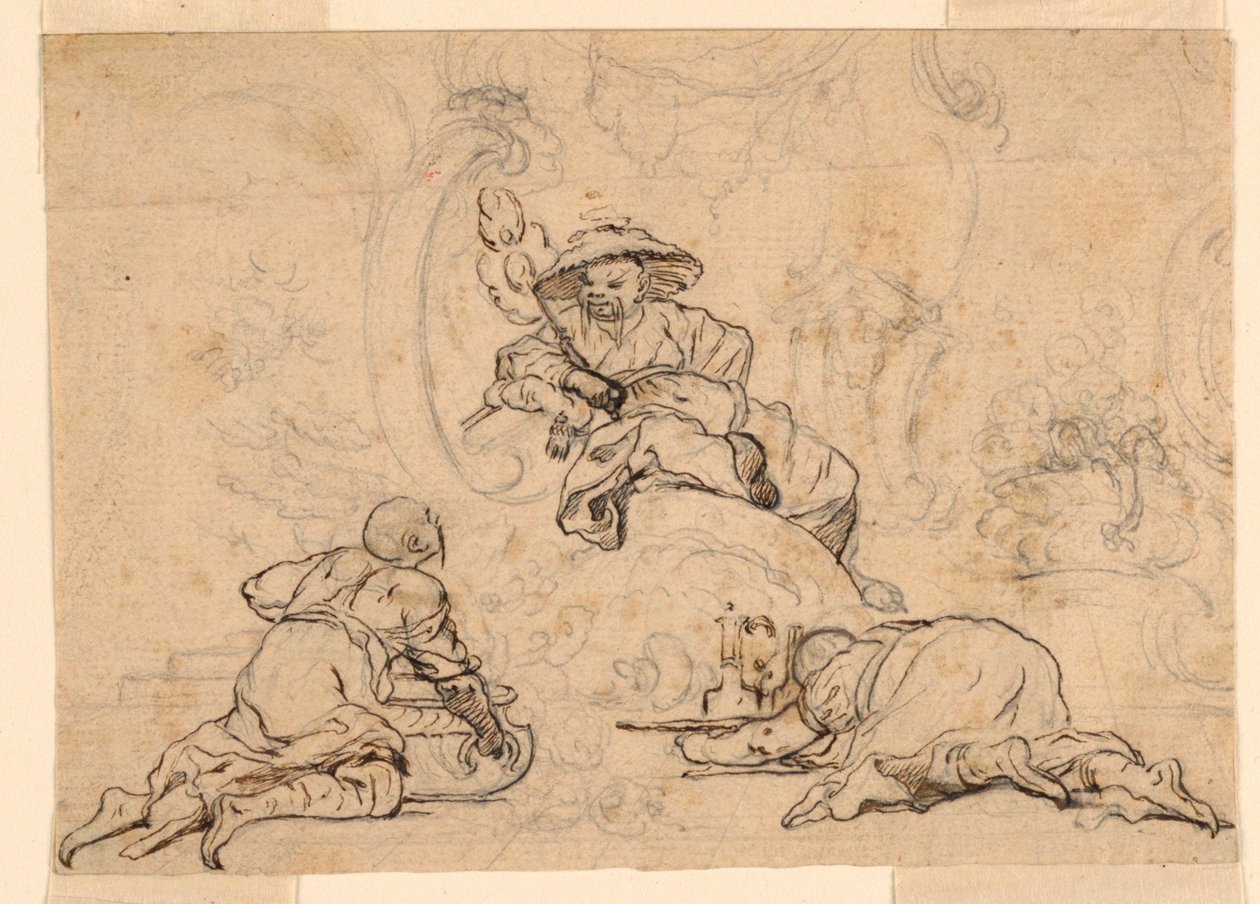 Design för Chinoiserie Ornament av François Boucher