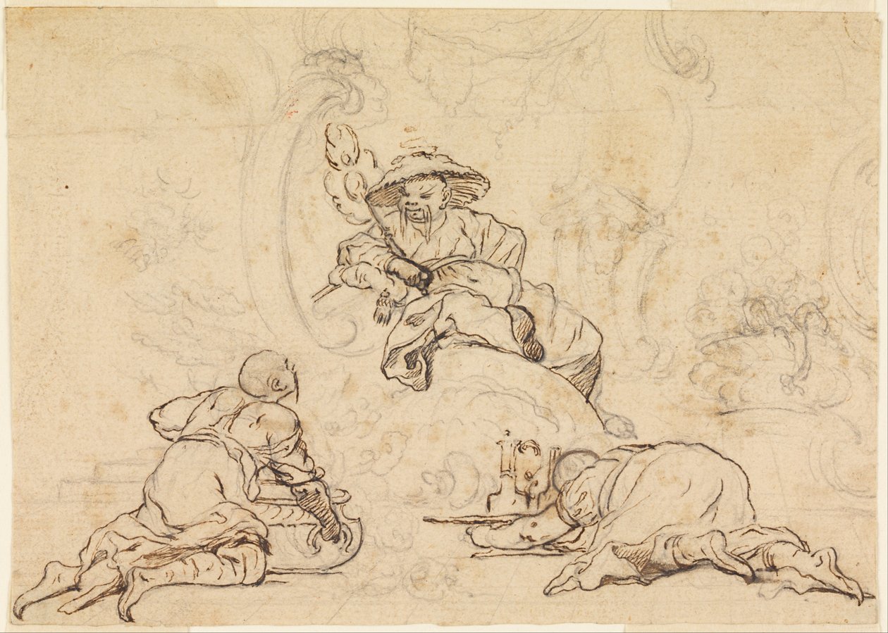 Design för Chinoiserie Ornament av François Boucher