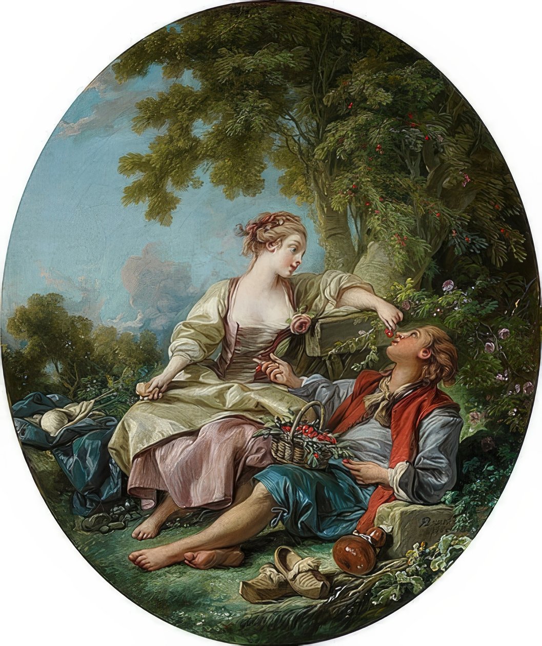 Träskorna (Les Sabots). 1768 av François Boucher