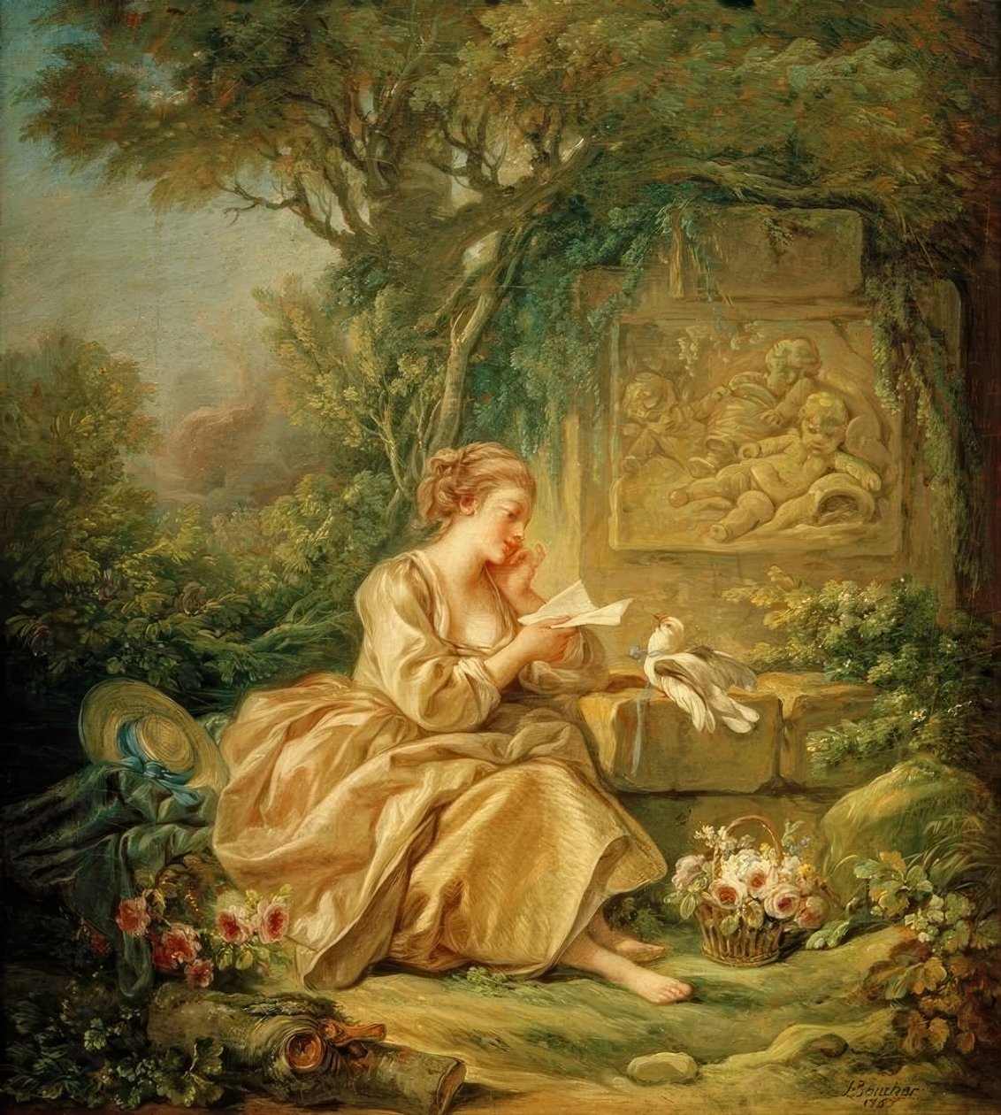 Det hemliga meddelandet av François Boucher
