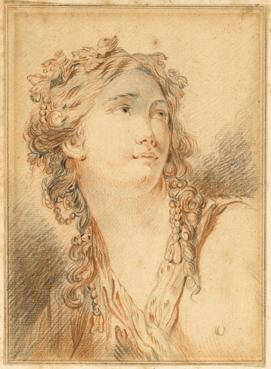 Chef för Bacchante av François Boucher