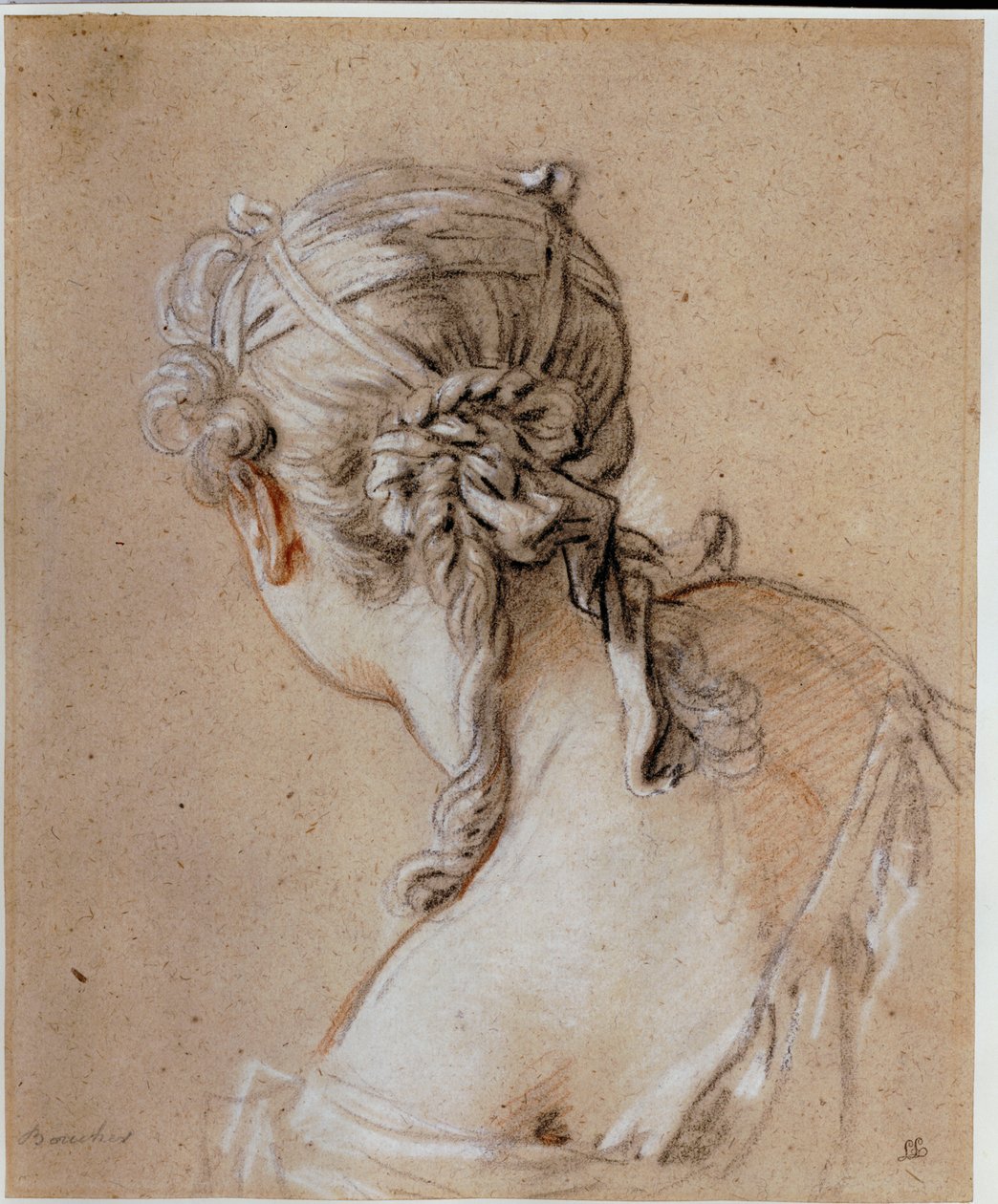 Chef för en kvinna bakifrån, ca 1740 av François Boucher