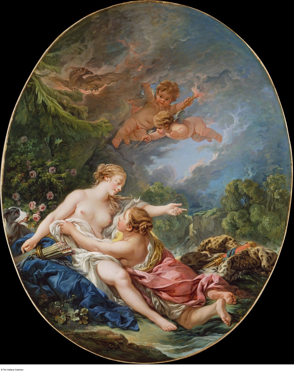 Jupiter och Callisto av François Boucher