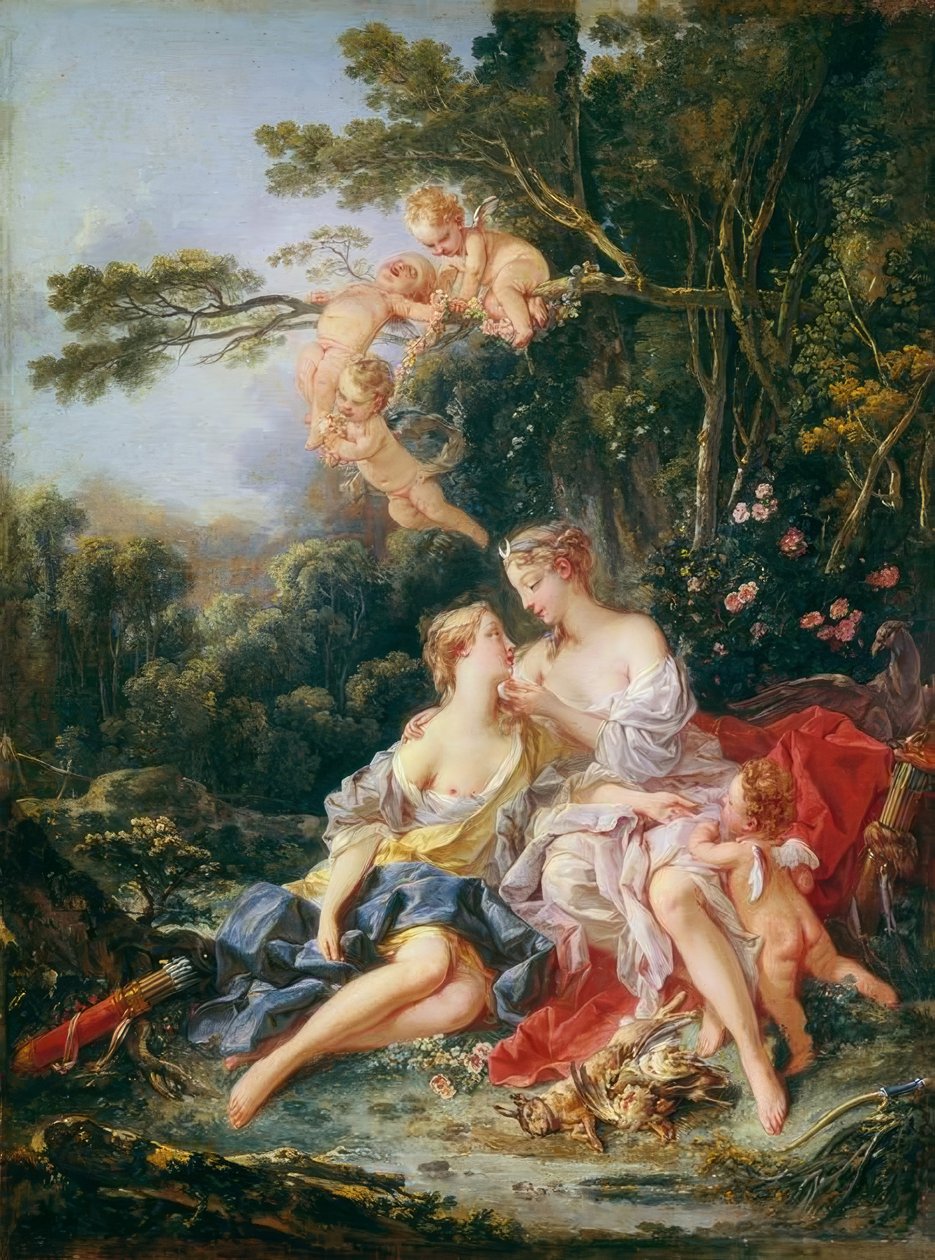 Jupiter och Callisto av François Boucher