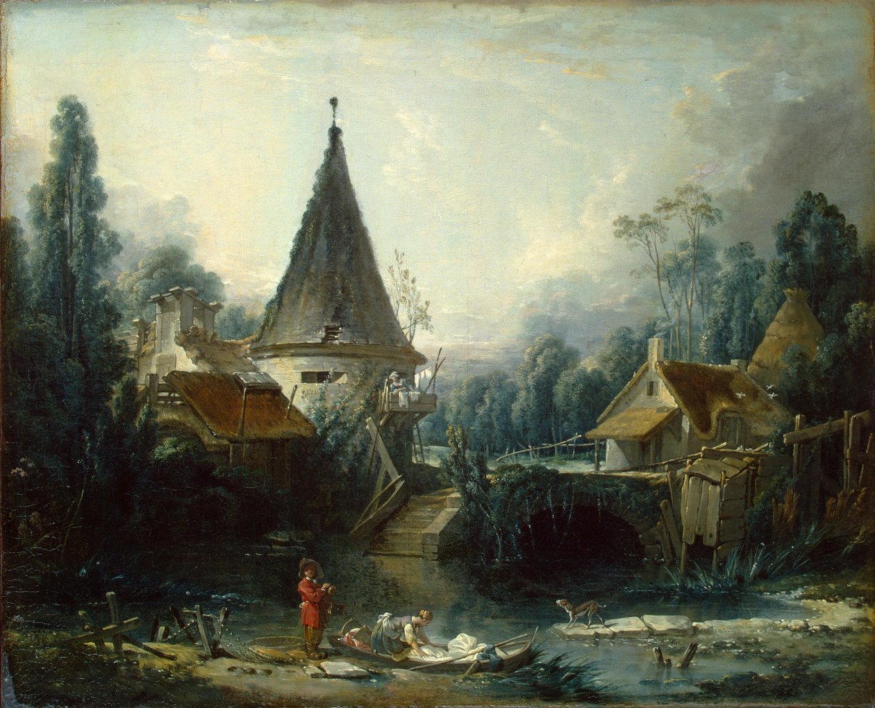 Landskap nära Beauvais av François Boucher