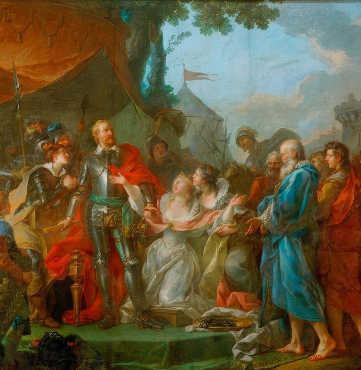 Frankrikes och Navarras vapen av François Boucher