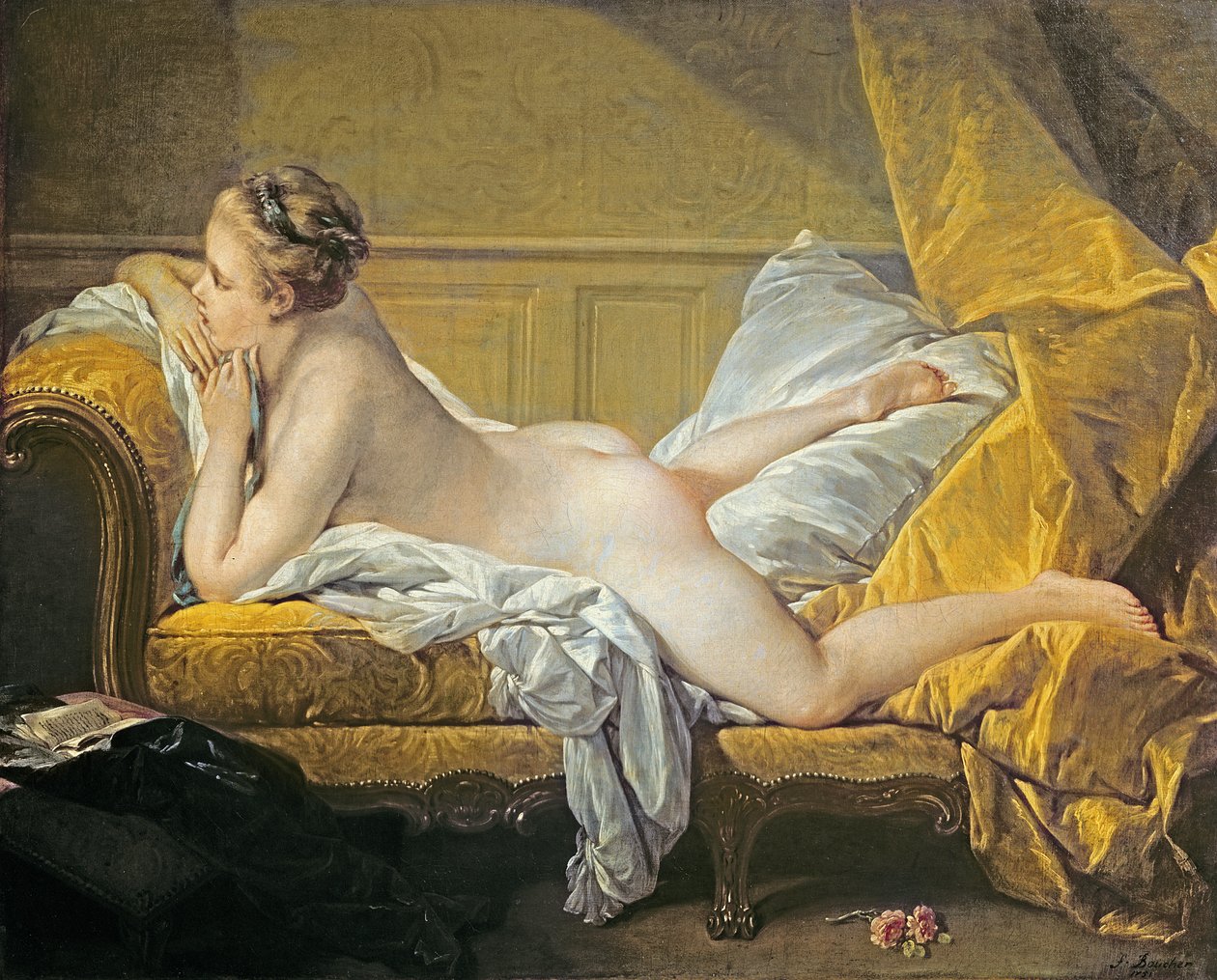 Liggande naken (Miss OMurphy) av François Boucher