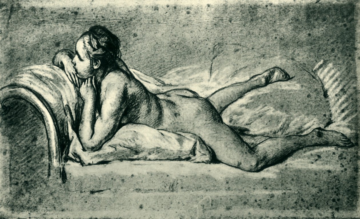 Liggande kvinnlig naken, 1751, 1943. av François Boucher