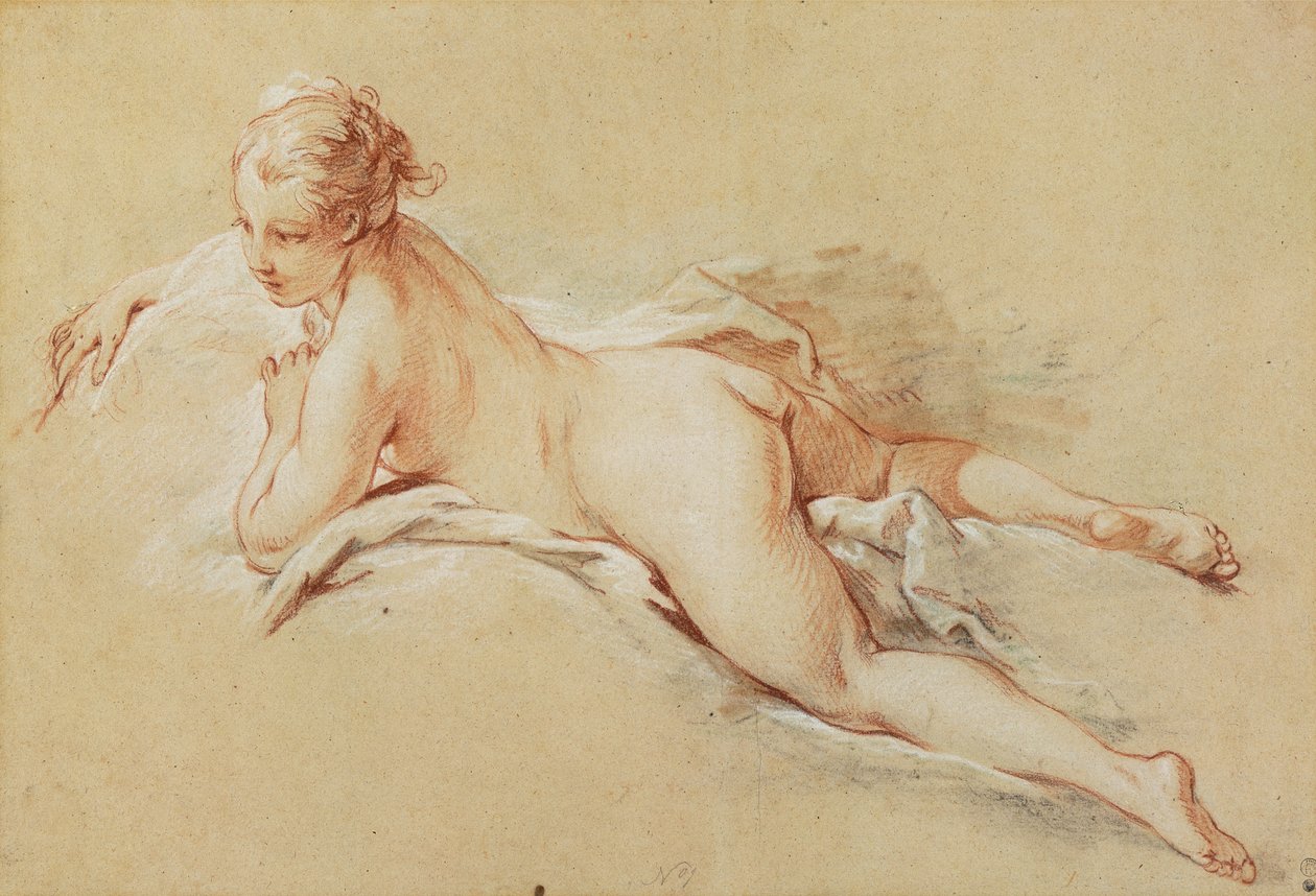 Liggande naken av François Boucher