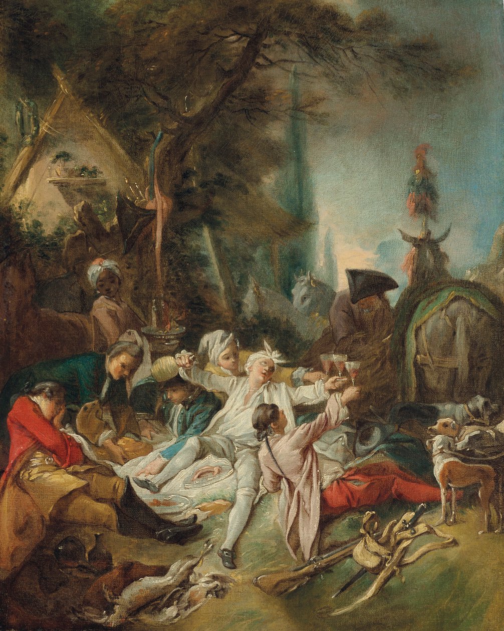 Vila på jakten. av François Boucher
