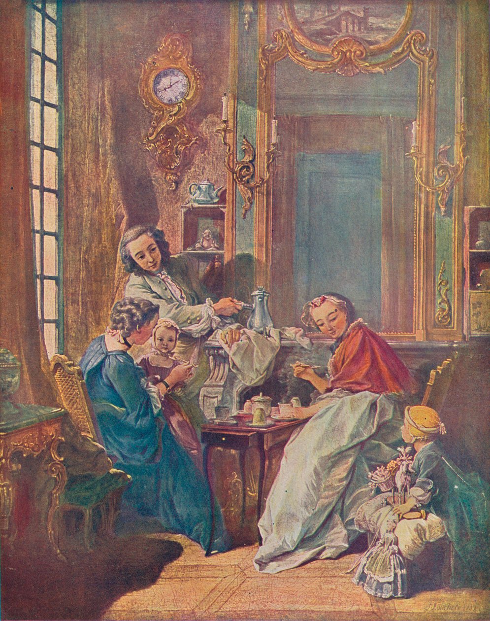 Eftermiddagsmåltiden, 1739 av François Boucher