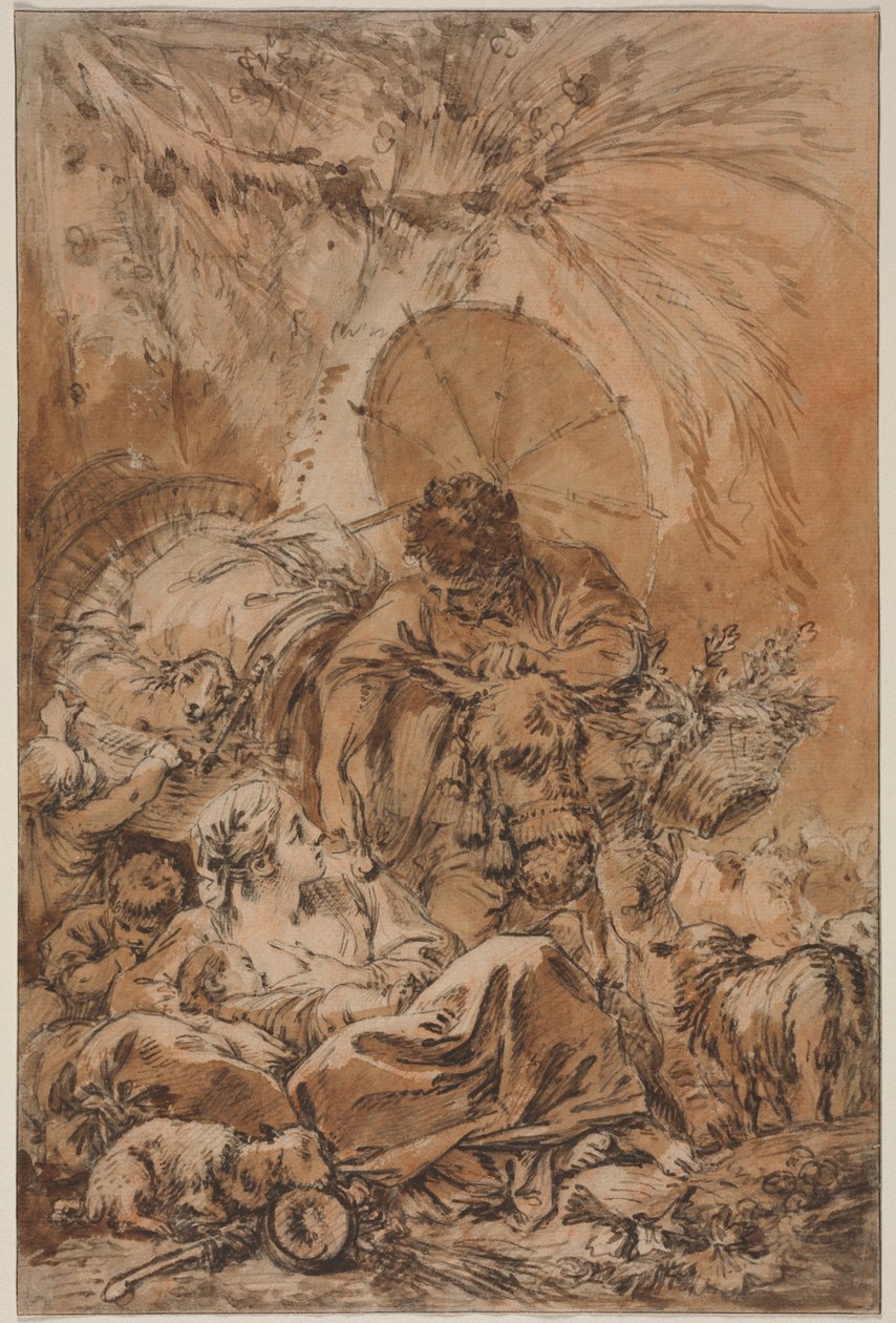 Jakobs avgång av François Boucher