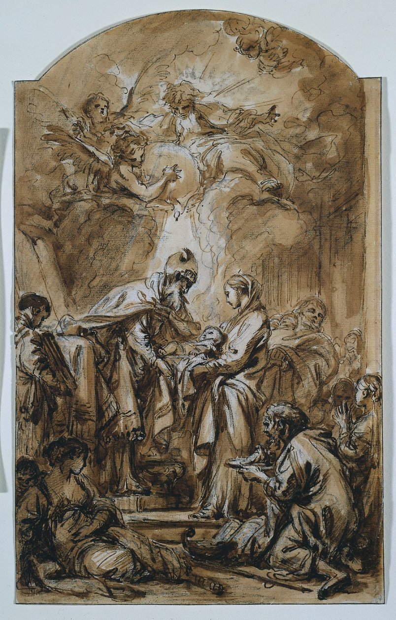 Presentationen i templet, ca. 1770. av François Boucher