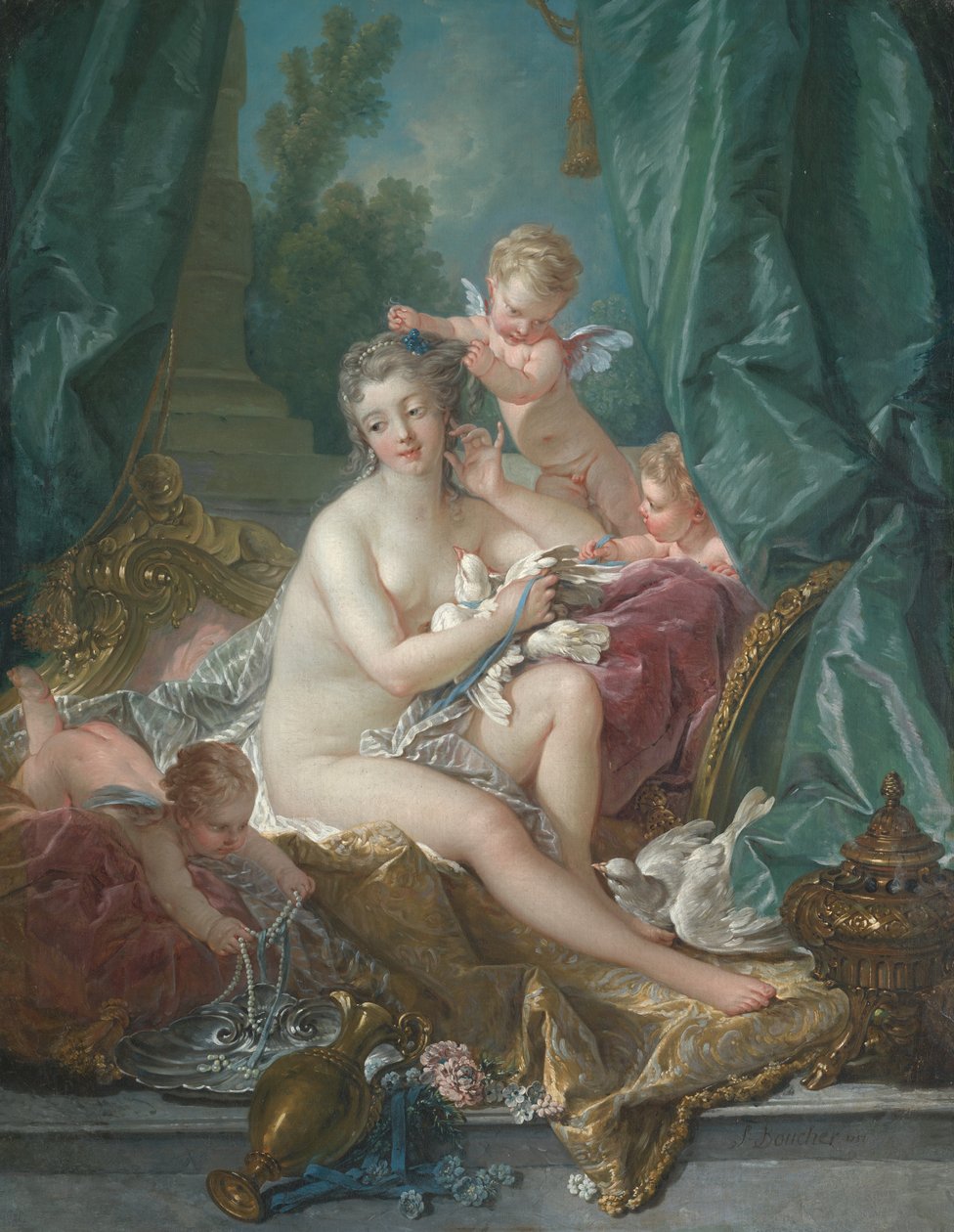 The Toilette of Venus, 1751. av François Boucher