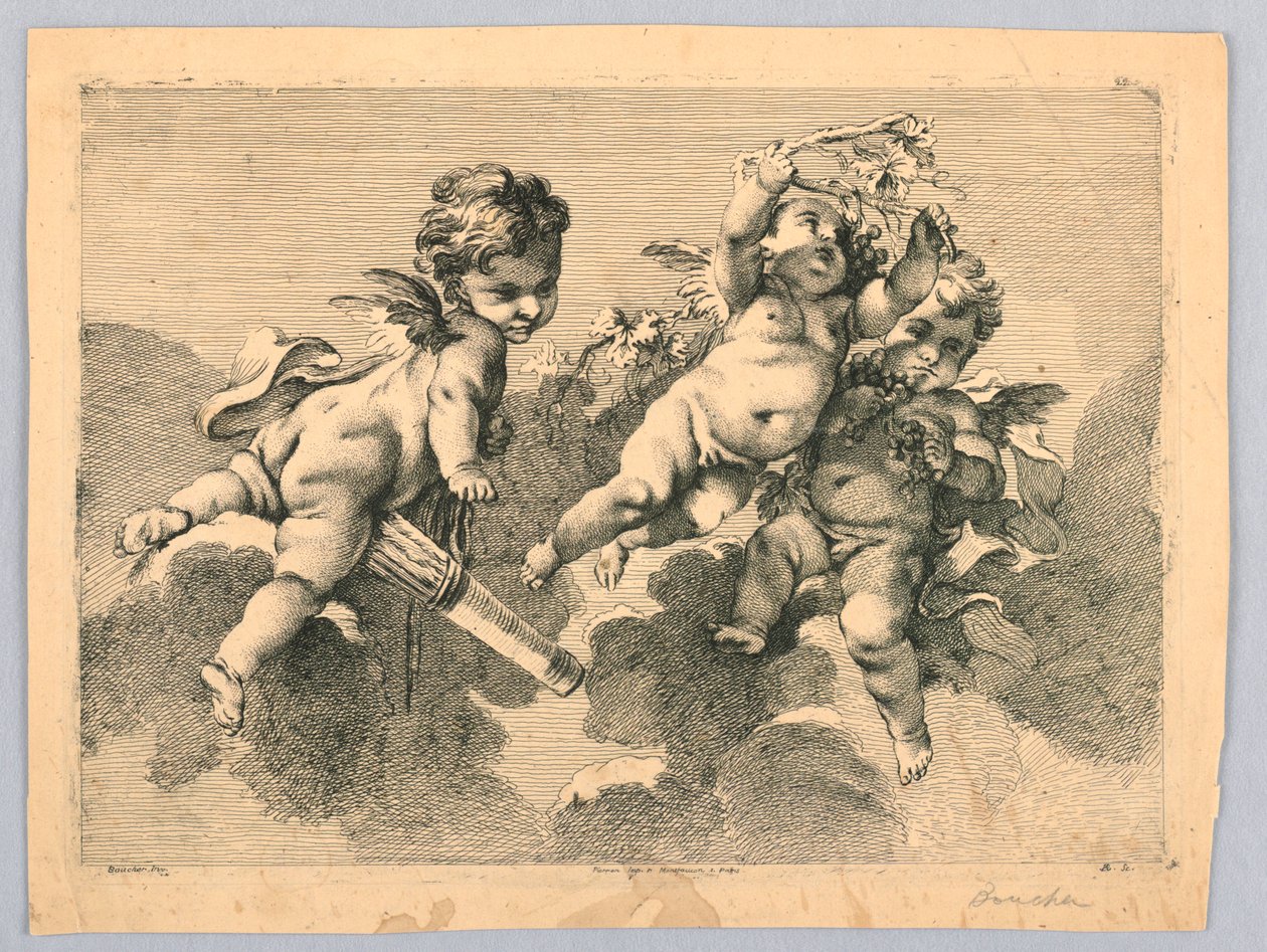 Tre Putti av François Boucher