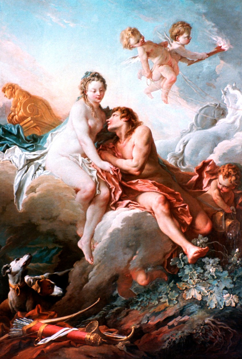 Venus och Mars, c1725-1770 av François Boucher