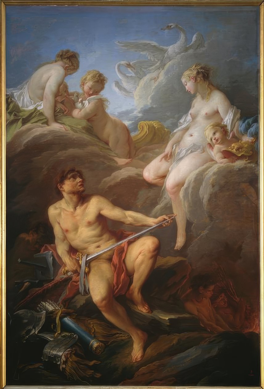 Venus ber Vulcan om vapen till Aeneas av François Boucher