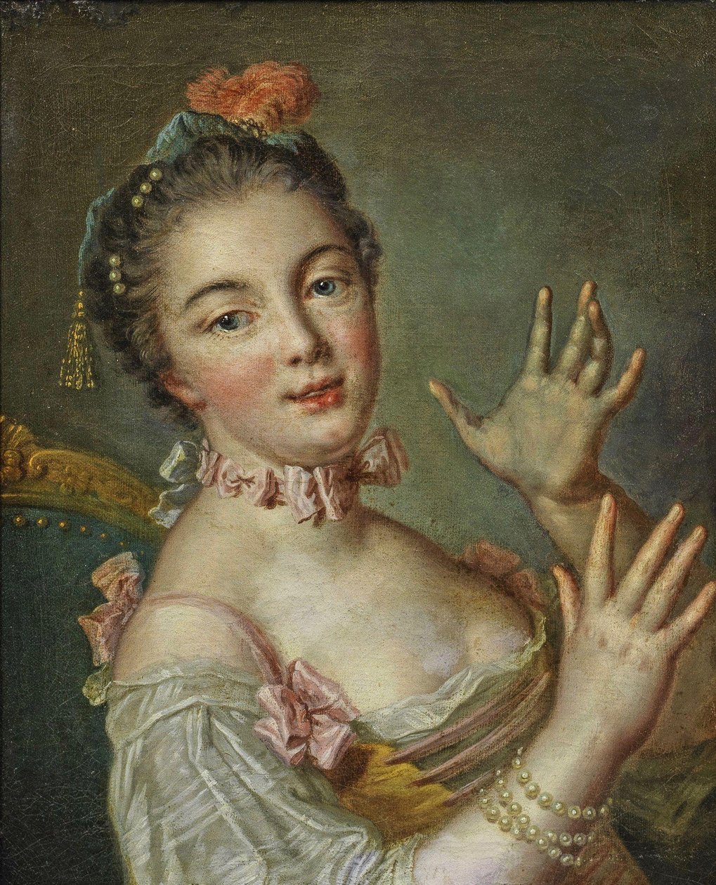 Ung dam av François Boucher