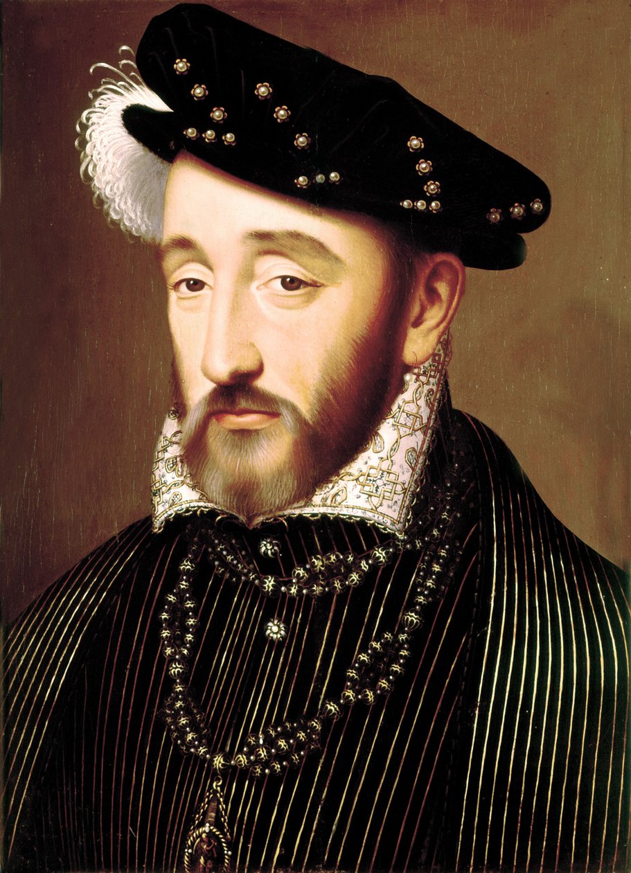 Henri II olja på panel av François Clouet