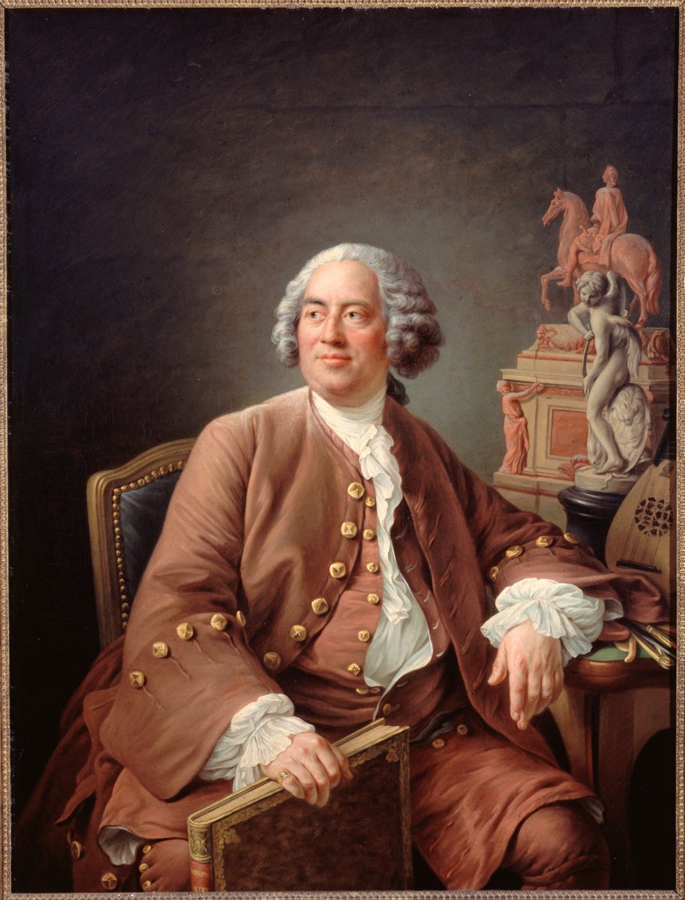 Edmé Bouchardon (1698-1762) av Francois Hubert Drouais