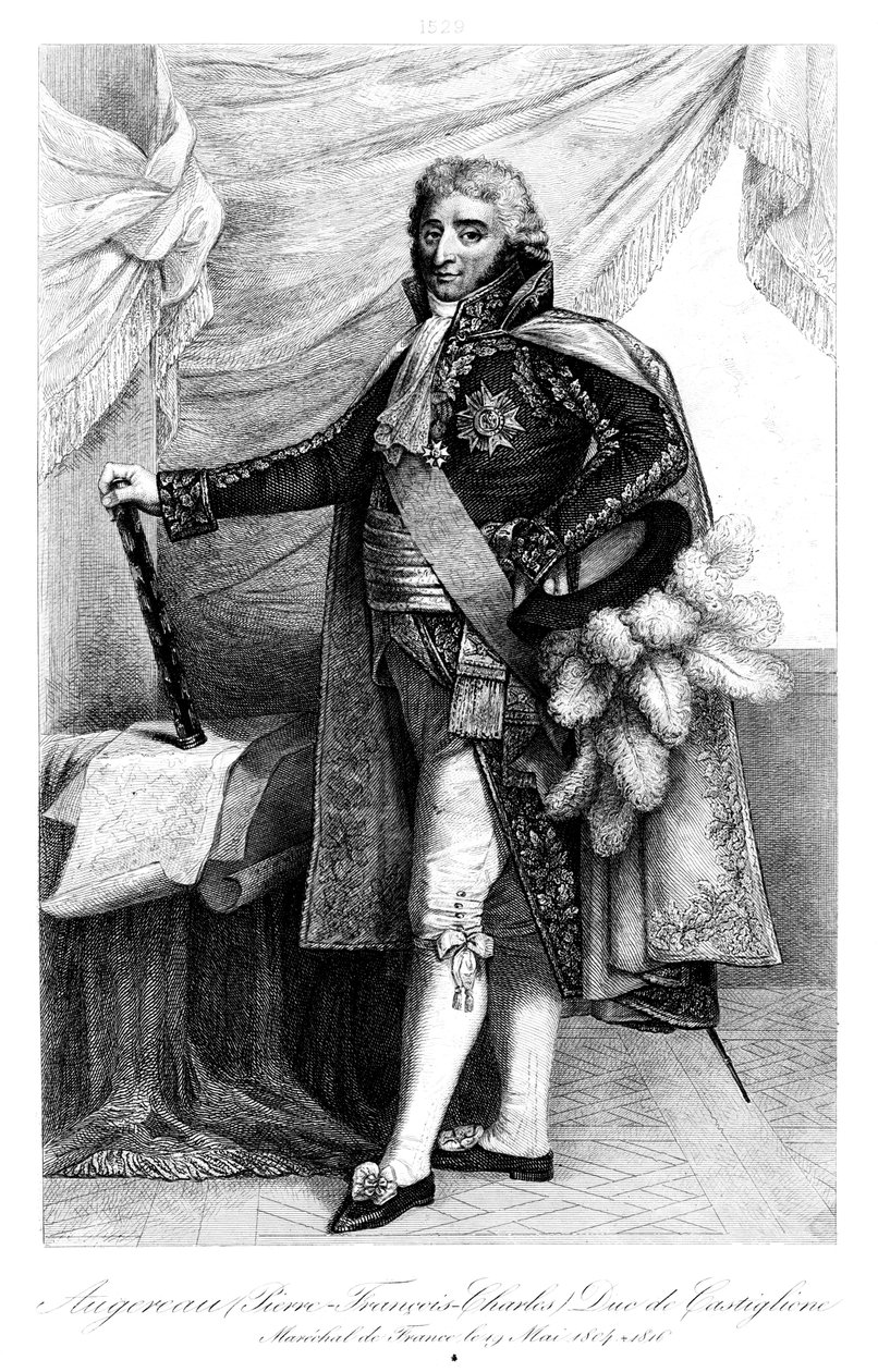 Pierre Augereau 1757-1816, hertig av Castiglione, 1839. av François Pigeot