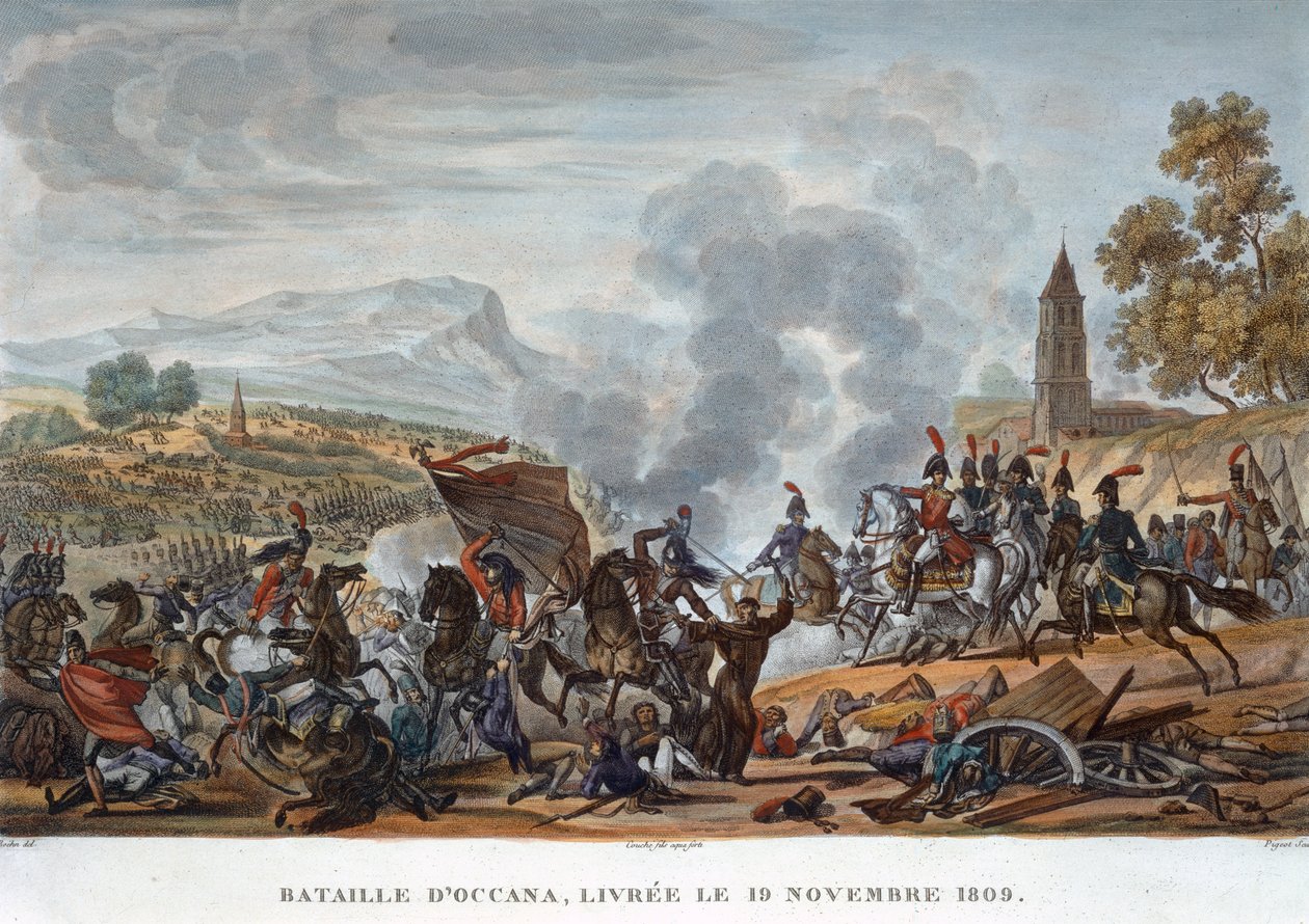 "Slaget vid Occana, 19 november 1809" av François Pigeot