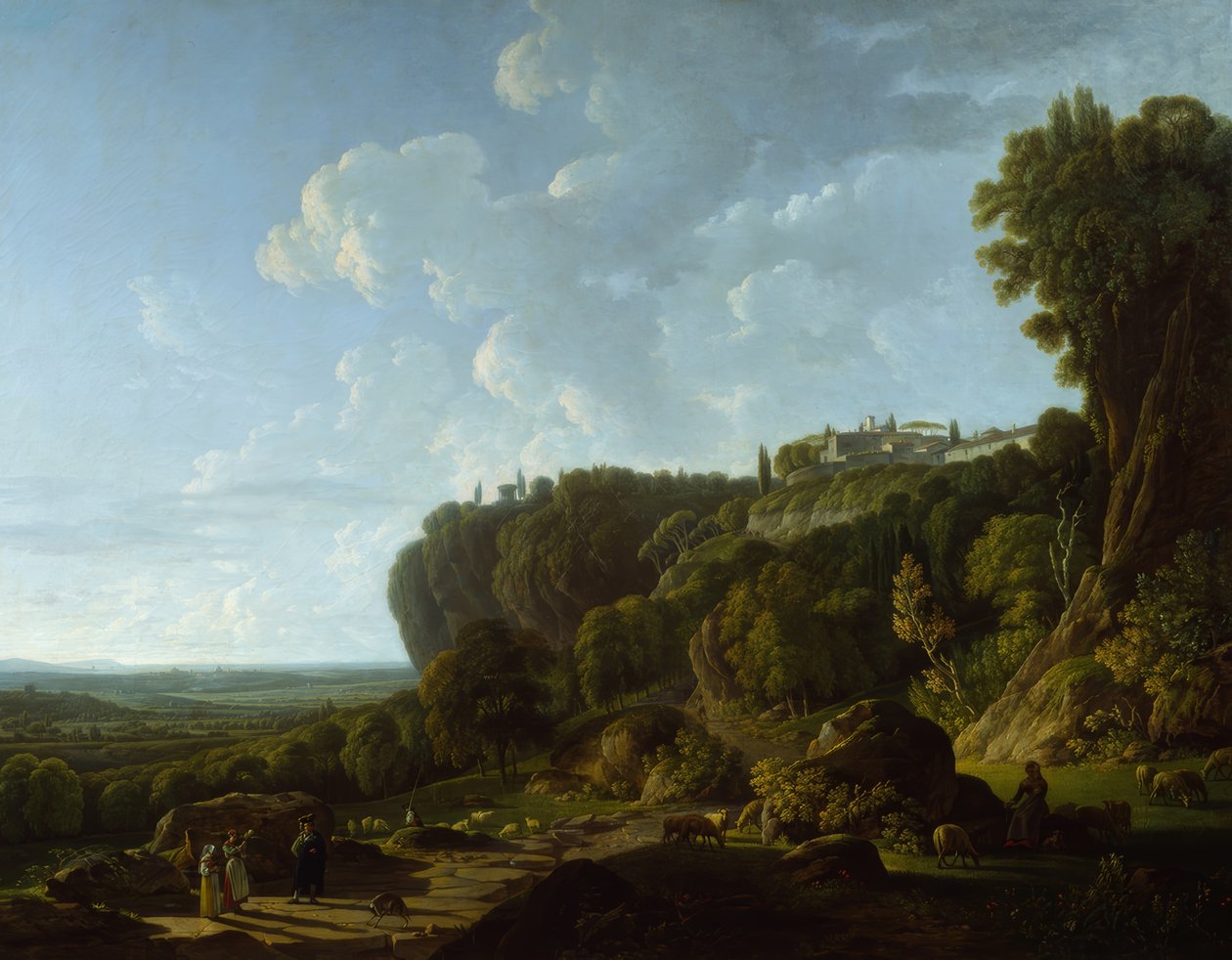 Den romerska campagnan (utsikt från Tivoli) av François Sablet