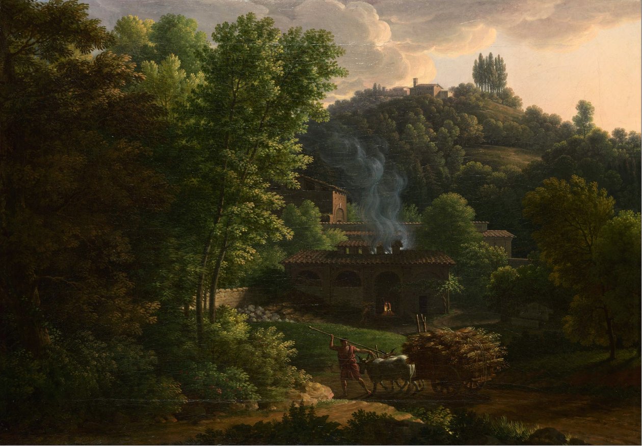 Italienskt landskap av Francois Xavier Fabre