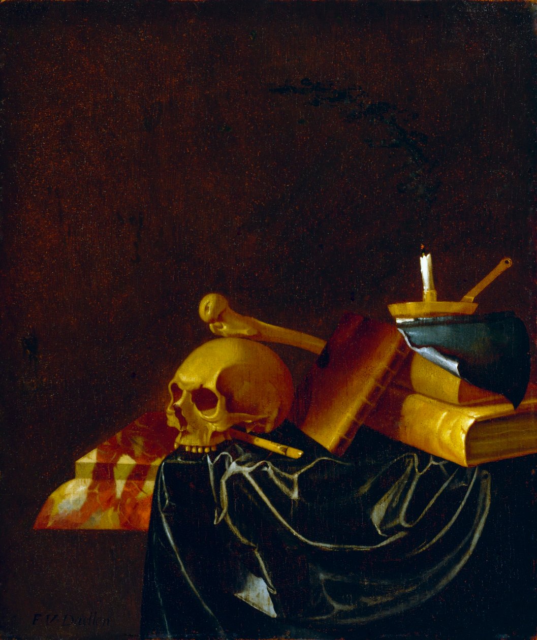 Vanitas stilleben av Francois van Daellen