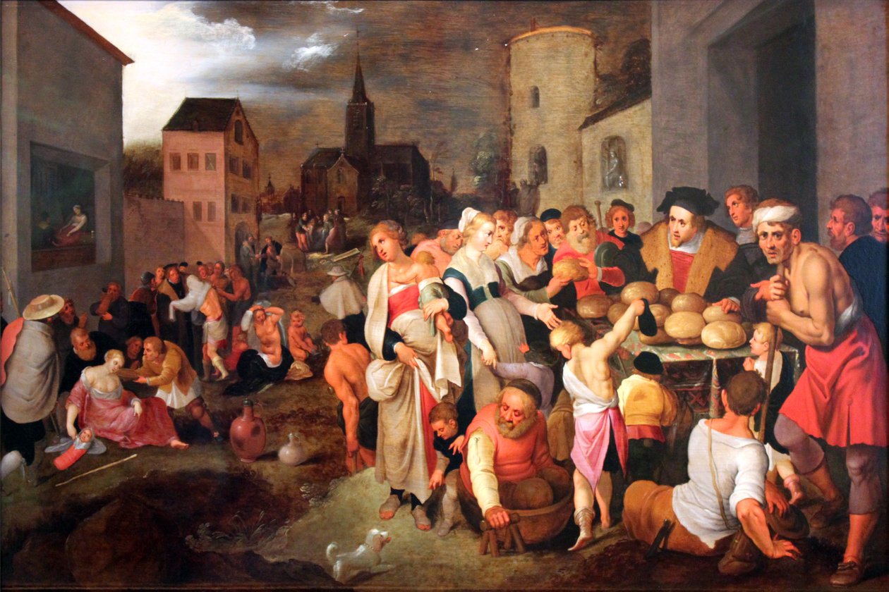 De sju nådens verk av Frans II Francken the Younger