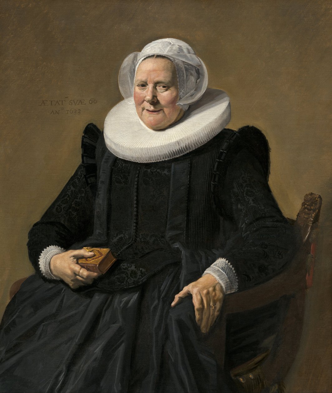 Porträtt av en äldre dam av Frans Hals