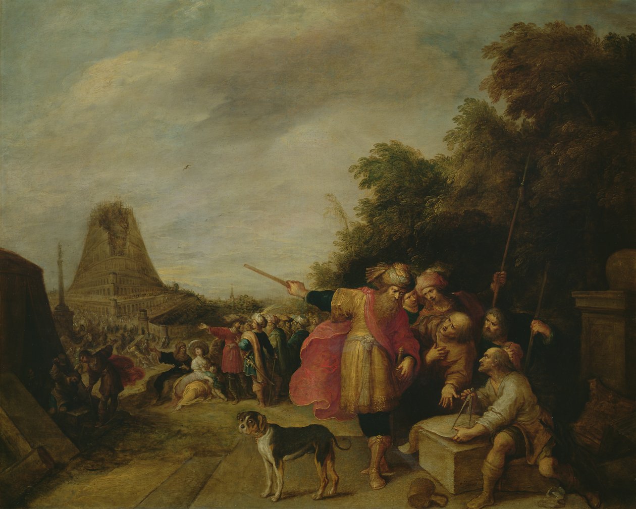 Byggandet av Babels torn av Frans II Francken the Younger