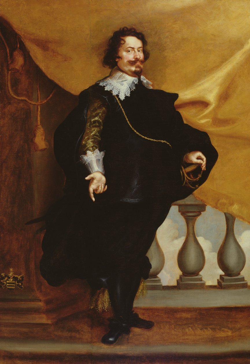 Porträtt av en aristokrat av Frans Luyckx or Leux