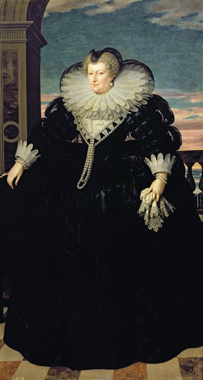 Marie de Medici (1573-1642) drottning av Frankrike, 1617 av Frans Pourbus the Younger