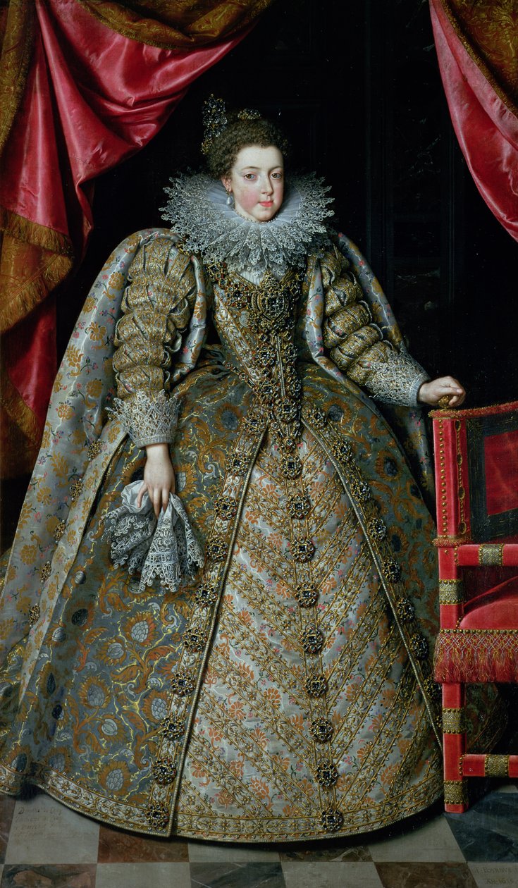 Porträtt av Elisabeth av Frankrike (1602-44) 1615 av Frans Pourbus the Younger