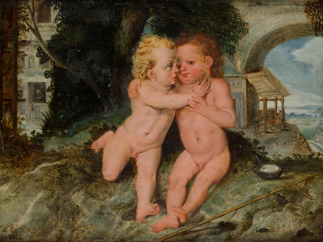 Kristusbarn med Johannesknaben av Frans Floris