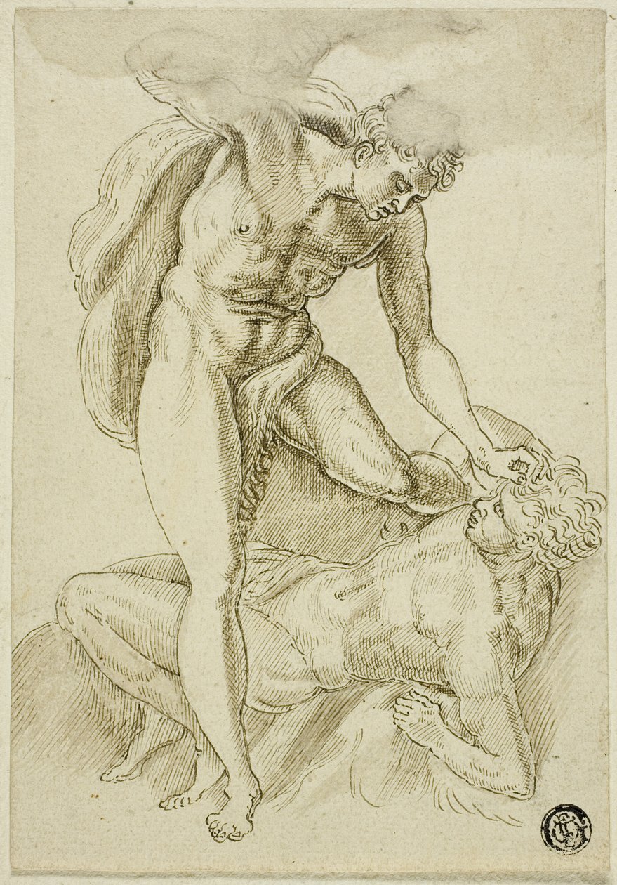 Kain dödar Abel av Frans Floris I