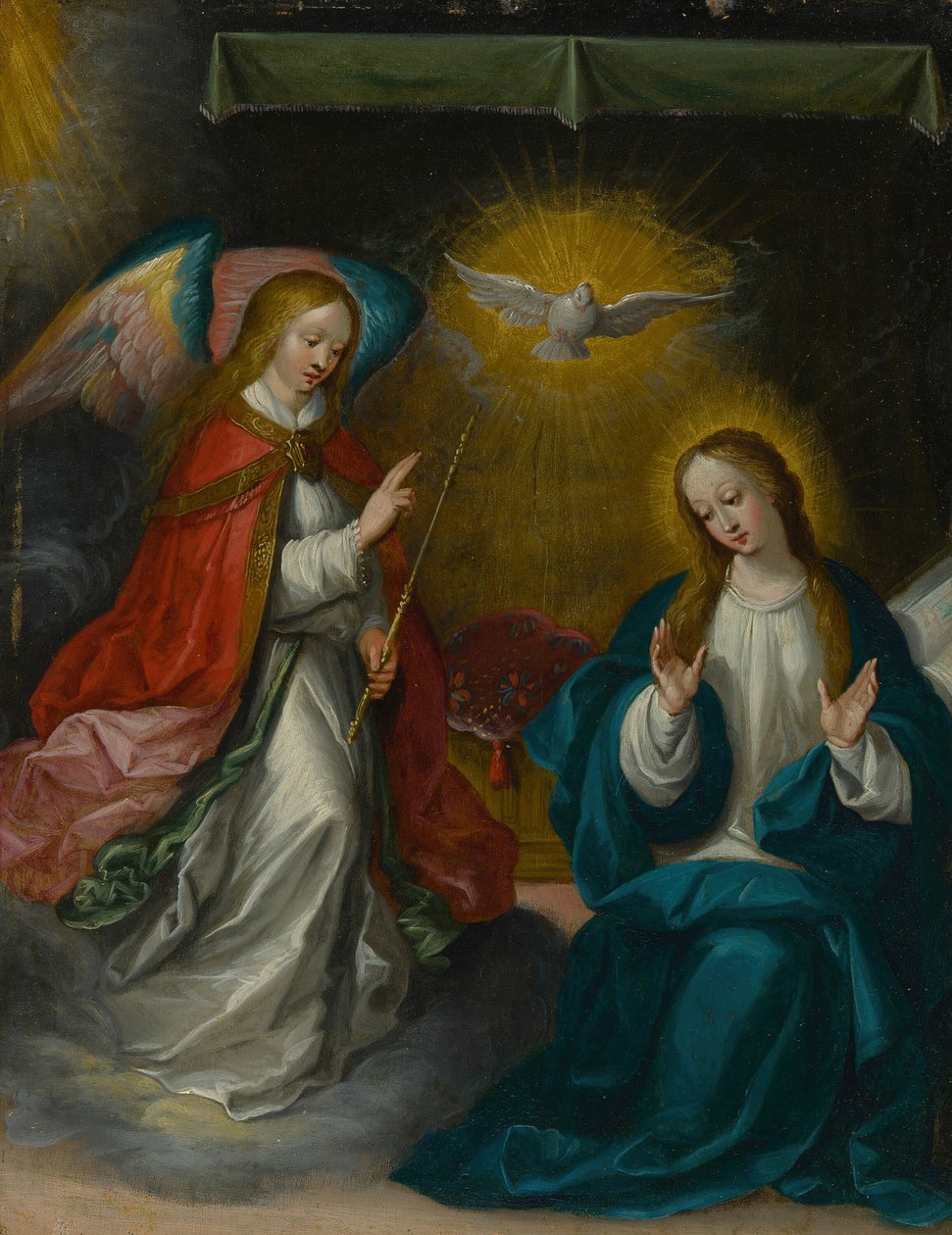 Bebådelsen, c. 1620. av Frans Francken II