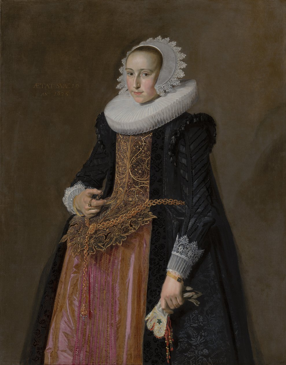 Porträtt av Aletta Hanemans, 1625 av Frans Hals