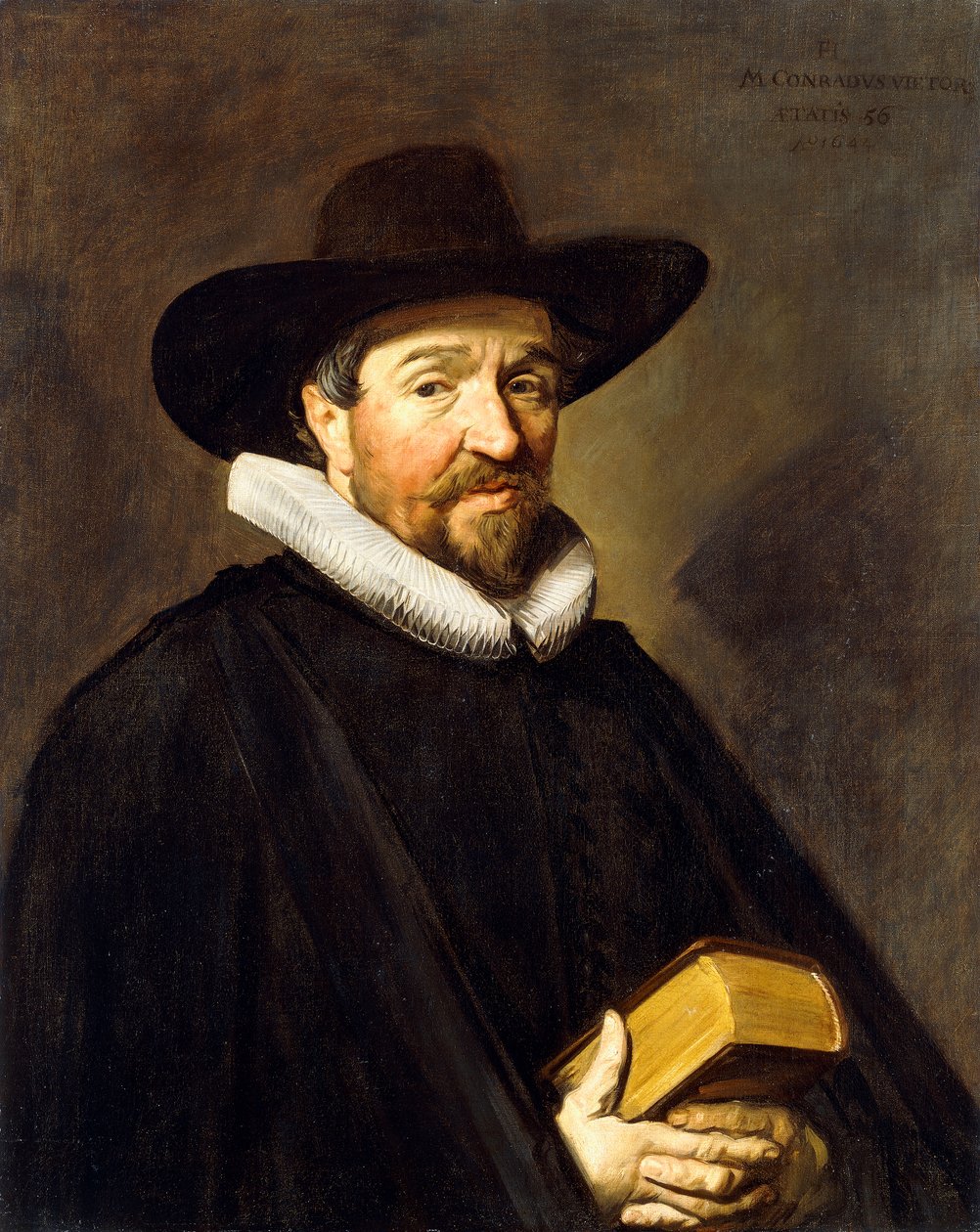 Porträtt av Conrad Vietor av Frans Hals
